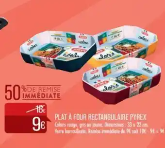 Match PLAT À FOUR RECTANGULAIRE PYREX offre