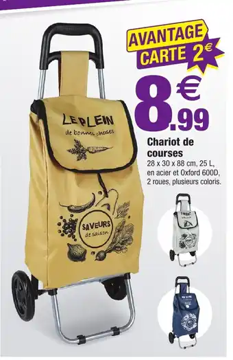 Bazarland Chariot de courses offre