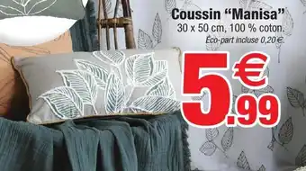 Bazarland Coussin "Manisa" 30 x 50 cm, offre