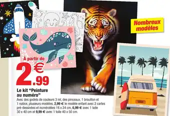 Bazarland Le kit "Peinture au numéro" offre