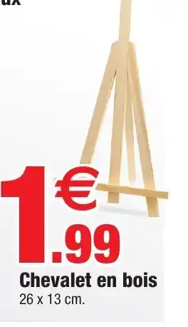 Bazarland Chevalet en bois 26 x 13 cm. offre