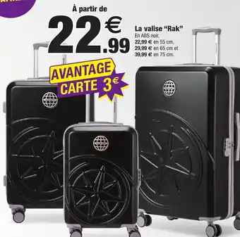 Bazarland La valise "Rak" offre