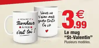Bazarland Le mug "St-Valentin" Plusieurs modèles. offre
