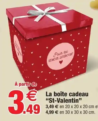 Bazarland La boîte cadeau "St-Valentin" offre