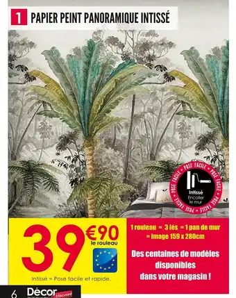 Décor Discount PAPIER PEINT PANORAMIQUE INTISSÉ offre