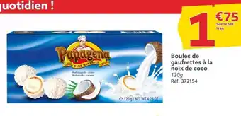 Gifi Boules de gaufrettes à la noix de coco 120g Réf. 372154 offre