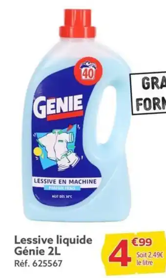 Gifi Lessive liquide Génie 2L offre