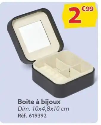 Gifi Boite à bijoux Dim. 10x4,8x10 cm offre