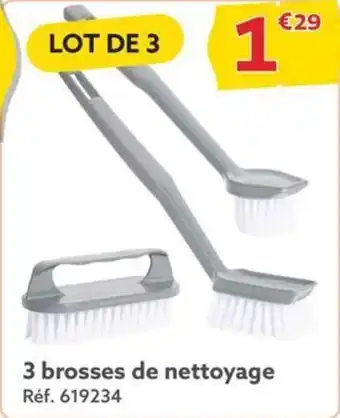 3 brosses de nettoyage