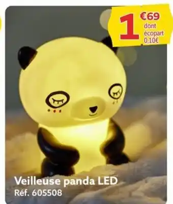 Gifi Veilleuse panda LED Réf. 605508 offre
