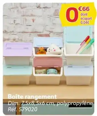 Gifi Boîte rangement offre
