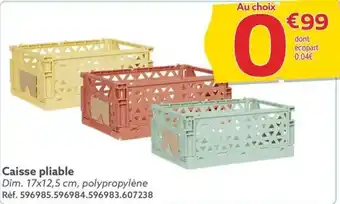 Gifi Caisse pliable offre