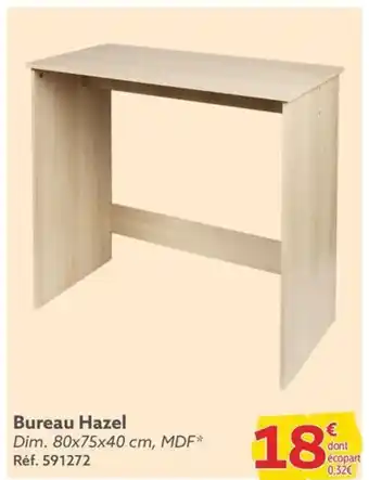 Gifi Bureau Hazel Dim. 80x75x40 cm, MDF* Réf. 591272 offre