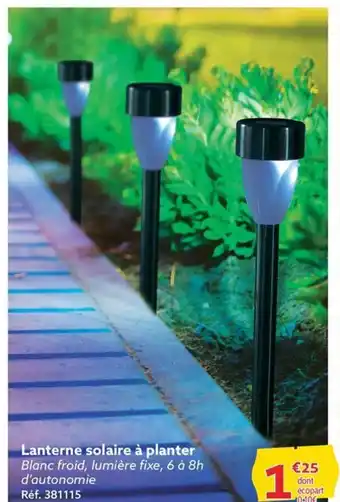 GiFi Lanterne solaire à planter offre