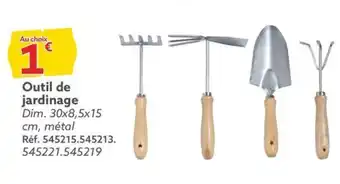 Gifi Outil de jardinage Dim. 30x8,5x15 offre