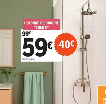 E.Leclerc Brico COLONNE DE DOUCHE "SHENTI" offre