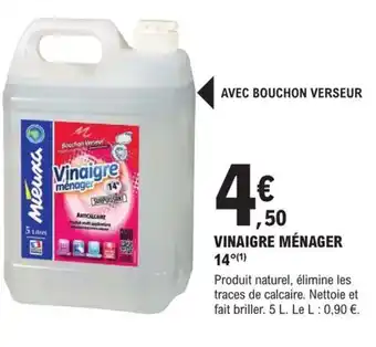 E.Leclerc Brico VINAIGRE MÉNAGER 14°(1) offre