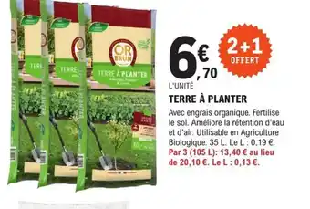 E.Leclerc Brico TERRE À PLANTER offre