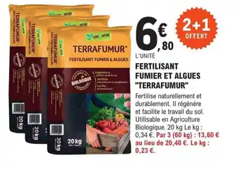 E.Leclerc Brico FERTILISANT FUMIER & ALGUES offre
