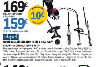 E.Leclerc Brico OUTIL MULTIFONCTION 4 EN 1 42,7 CC offre