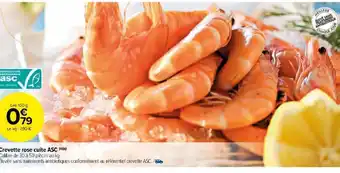Carrefour Market Crevette rose cuite ASC offre