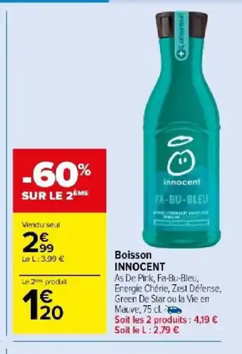 Carrefour Market Boisson INNOCENT offre