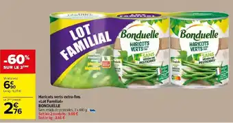 Carrefour Market Haricots verts extra-fins Lot Familial offre
