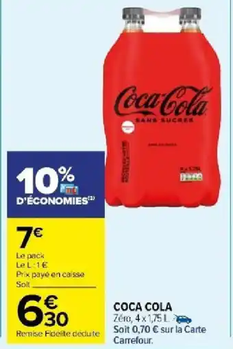 Carrefour Market COCA COLA offre