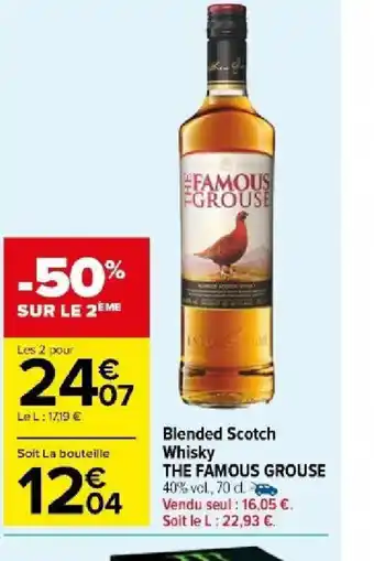 Carrefour Market Blended Scotch Whisky THE FAMOUS GROUSE offre