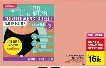 Carrefour Market Culotte Menstruelle offre