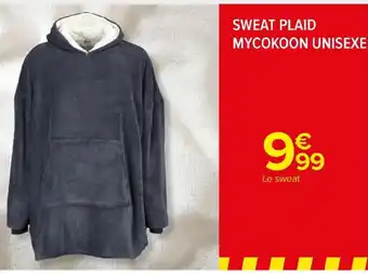 Carrefour Market SWEAT PLAID MYCOKOON UNISEXE offre