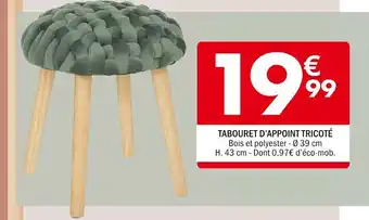La Foir'Fouille TABOURET D'APPOINT TRICOTÉ offre