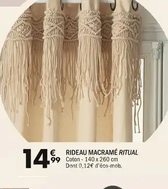 La Foir'Fouille RIDEAU MACRAMÉ RITUA offre