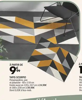 La Foir'Fouille TAPIS SCORPIO offre