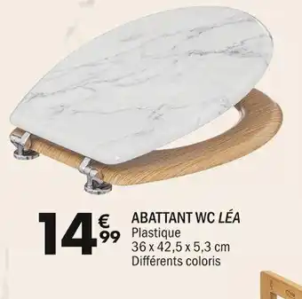 La Foir'Fouille ABATTANT WC LÉA offre