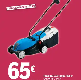 E.Leclerc Jardi TONDEUSE ELECTRIQUE 1300 W offre
