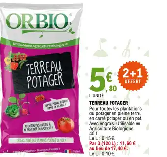 E.Leclerc Jardi TERREAU POTAGER offre