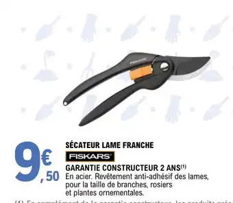 E.Leclerc Jardi SÉCATEUR LAME FRANCHE offre