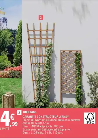 E.Leclerc Jardi TREILLAGE offre