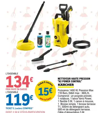 NETTOYEUR HAUTE PRESSION "K2 POWER CONTROL" KÄRCHER