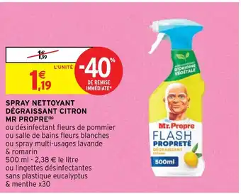 SPRAY NETTOYANT DÉGRAISSANT CITRON