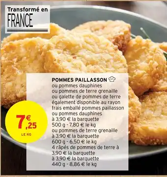 Intermarché POMMES PAILLASSON offre