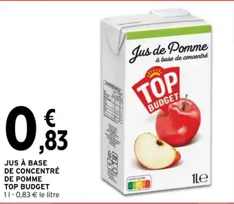 Intermarché JUS À BASE DE CONCENTRÉ DE POMME TOP BUDGET offre
