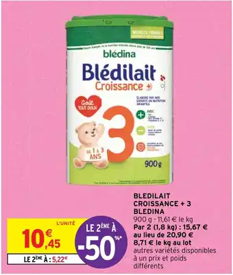 Intermarché BLEDILAIT CROISSANCE +3 BLEDINA offre