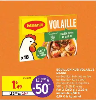 Intermarché BOUILLON KUB VOLAILLE MAGGI offre