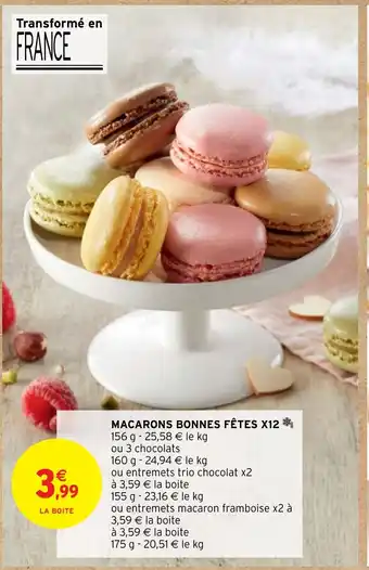 MACARONS BONNES FÊTES X12*