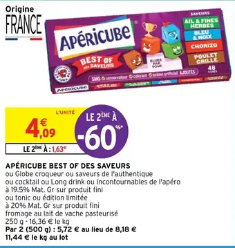 Intermarché Hyper APÉRICUBE BEST OF DES SAVEURS offre