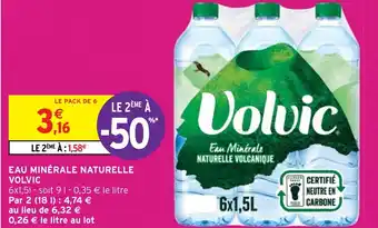 EAU MINÉRALE NATURELLE VOLVIC