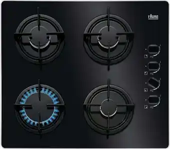 Bricorama table de cuisson gaz 59cm 4 feux verre noir - fgo62414ba1 offre