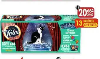 31 sachets de Félix tendres effilés en gelée sélection de poissons
